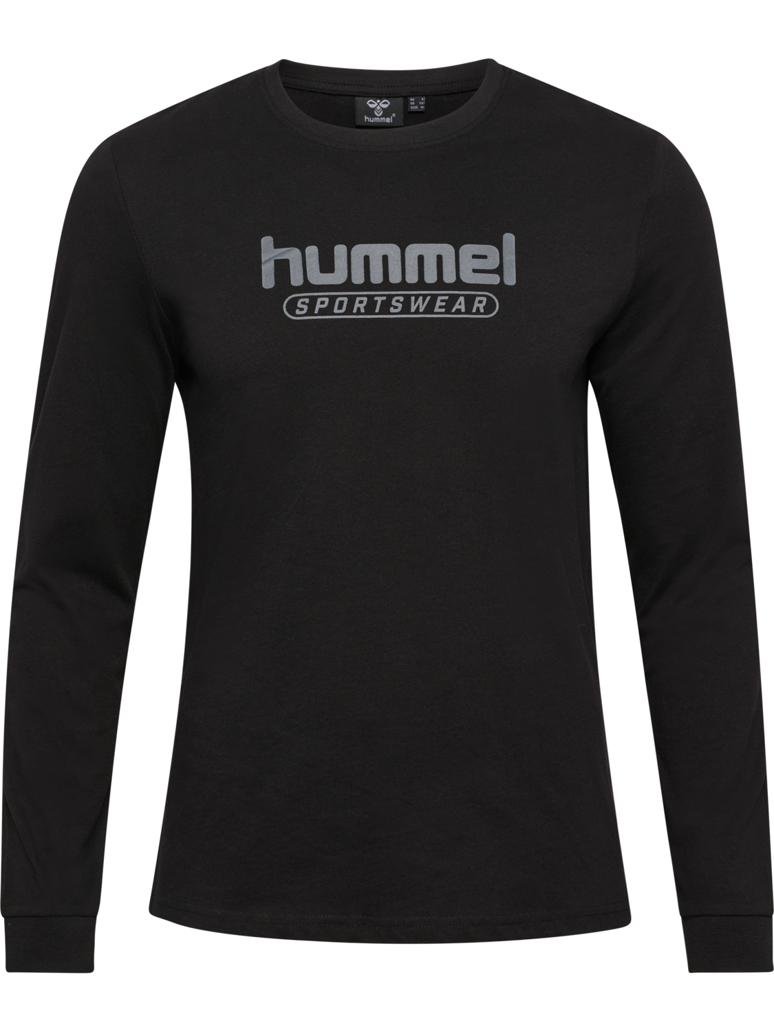hmlBOOSTER T-SHIRT LS, BLACK, packshot