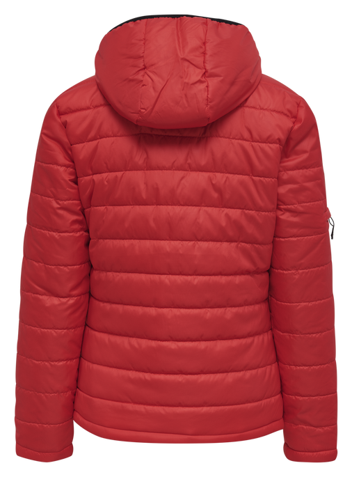 hmlNORTH QUILTED HOOD JACKET WOMAN, TRUE RED hmlNORTH QUILTED HOOD JACKET WOMAN, TRUE RED, packshot