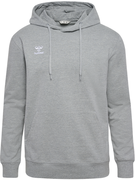 hmlGO 2.0 HOODIE, GREY MELANGE, packshot