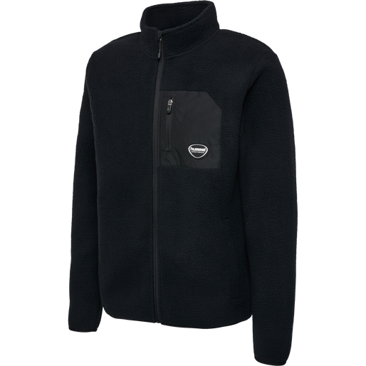 hmlLGC OLIVER FLEECE JACKET, BLACK, packshot