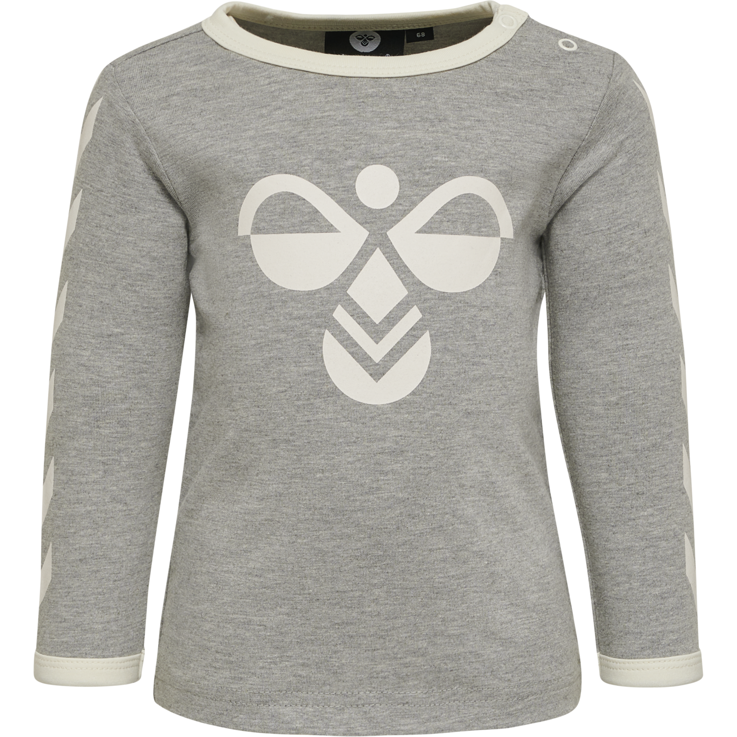 hmlFLIPPER T-SHIRT L/S, GREY MELANGE, packshot