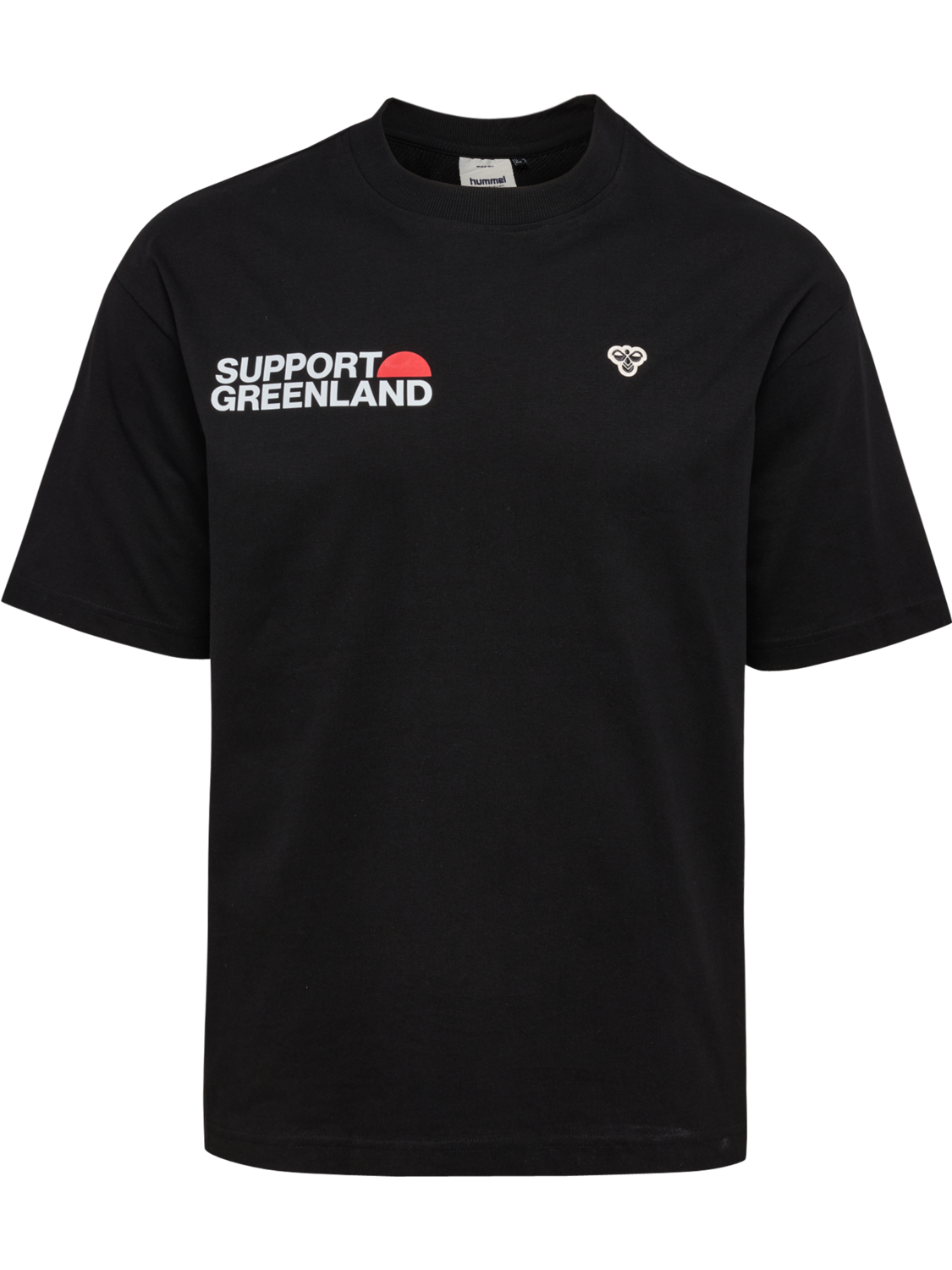 hmlGREENLAND T-SHIRT S/S, BLACK, packshot