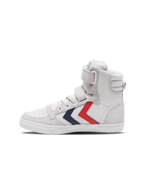 SLIMMER STADIL LEATHER HIGH JR, WHITE, packshot