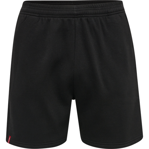 hmlRED BASIC SWEAT SHORTS, BLACK, packshot