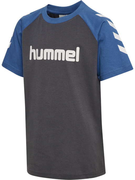 hmlJR LOGO T-SHIRT S/S, EBONY, packshot