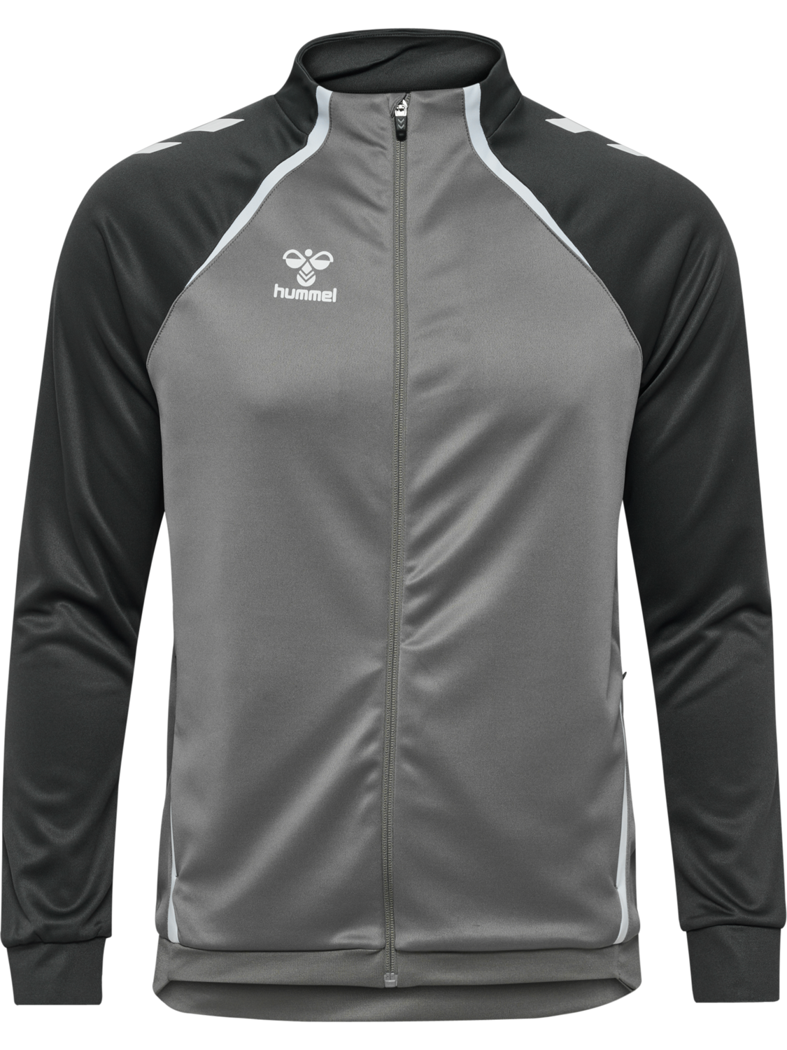 hmlLEAD 2.0 TRACK ZIP JACKET, STEEL GRAY/ASPHALT, packshot