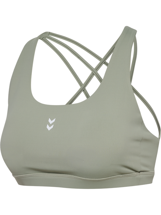 hmlHIIT IMPACT STRAP BRA, SEAGRASS hmlHIIT IMPACT STRAP BRA, SEAGRASS, packshot