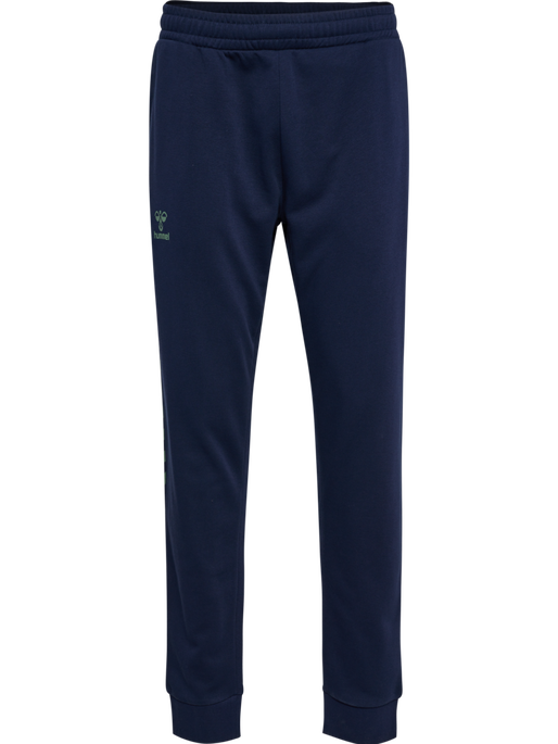 hmlSTALTIC COTTON PANTS, MARINE/DUCK GREEN hmlSTALTIC COTTON PANTS, MARINE/DUCK GREEN, packshot