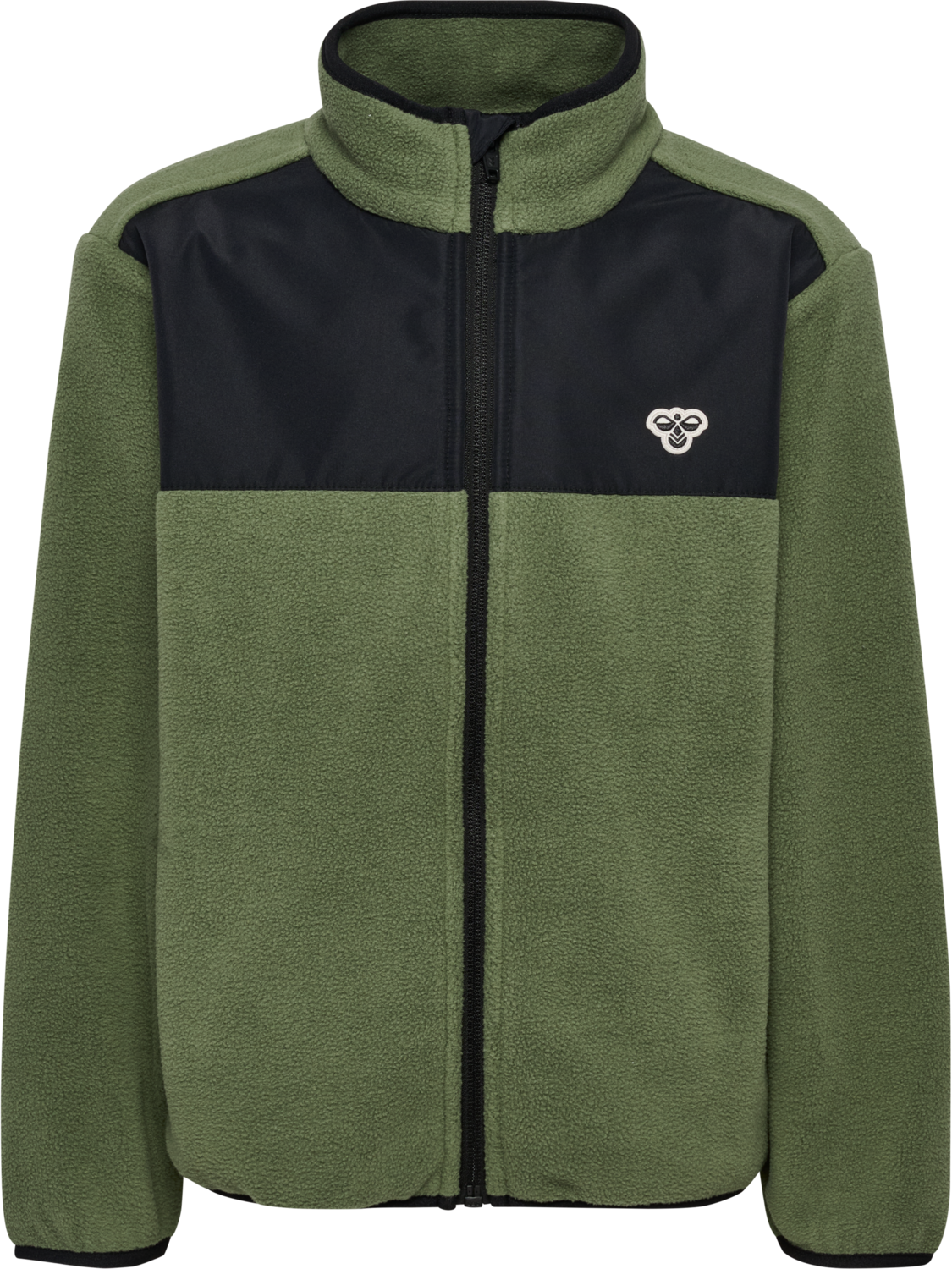 hmlJR FLEECE ZIP JACKET, OLIVINE, packshot