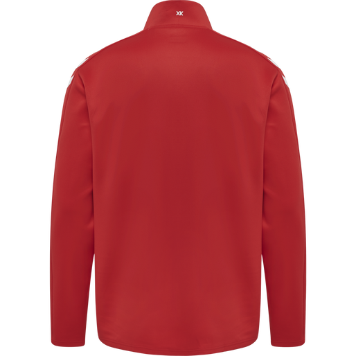 hmlCORE XK POLY ZIP SWEAT, TRUE RED, packshot