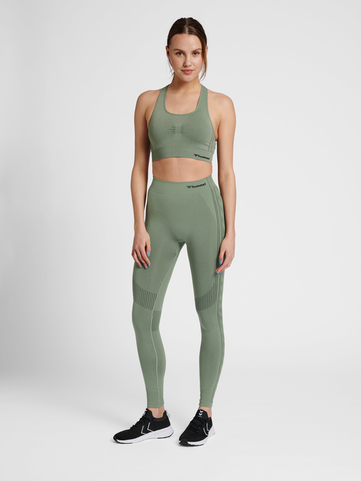 hmlSHAPING SEAMLESS MW TIGHTS, LILY PAD, model