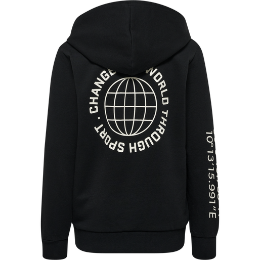 hmlGLOBAL HOODIE, BLACK, packshot