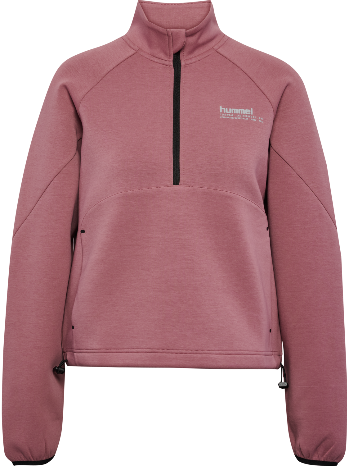 hmlTECH FLEECE WOMEN BOXY HALF ZIP, WISTFUL MAUVE, packshot