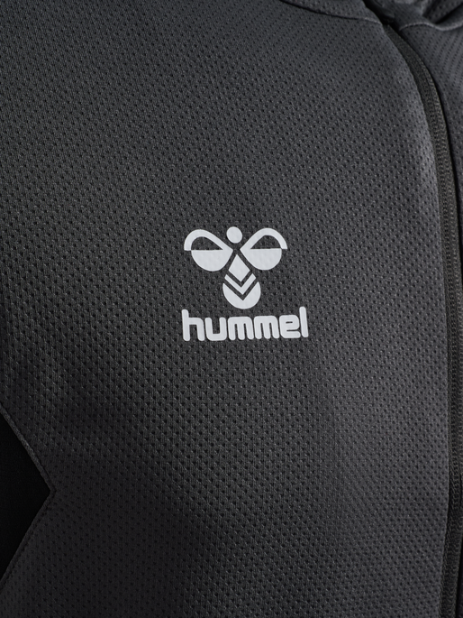 hmlAUTHENTIC PL ZIP HOODIE, ASPHALT hmlAUTHENTIC PL ZIP HOODIE, ASPHALT, packshot