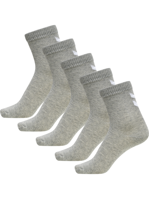 hmlMAKE MY DAY SOCK 5-PACK, GREY MELANGE/GREY MELANGE hmlMAKE MY DAY SOCK 5-PACK, GREY MELANGE/GREY MELANGE, packshot