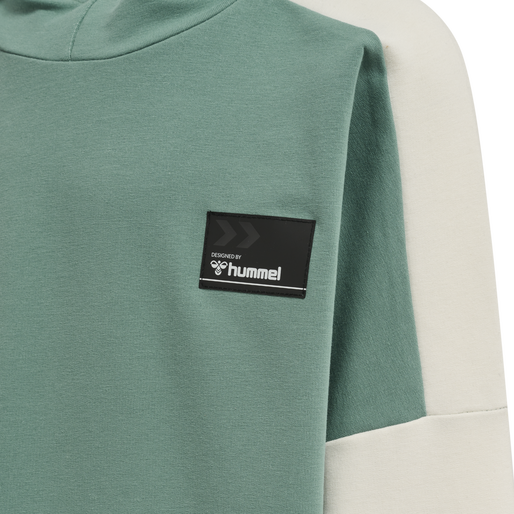 hmlMARLEE HOODIE DRESS, MINERAL BLUE hmlMARLEE HOODIE DRESS, MINERAL BLUE, packshot