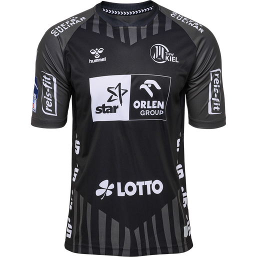 THWK 22/23 AWAY JERSEY S/S KIDS, BLACK, packshot