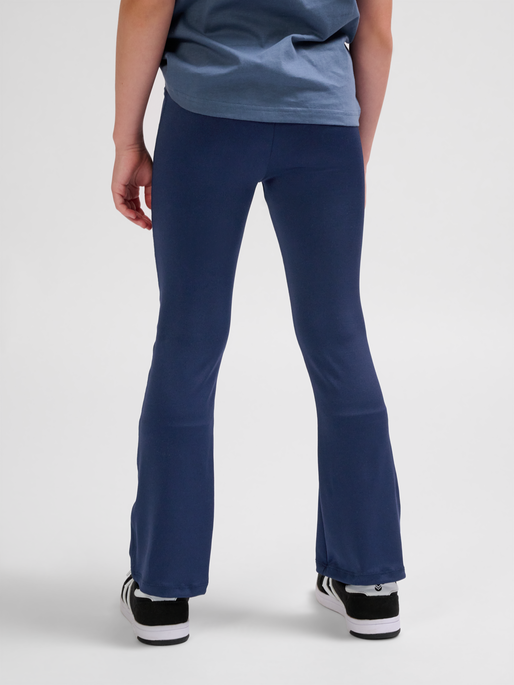 hmlAYA HIGH RISE FLARE PANTS, BLACK IRIS, model