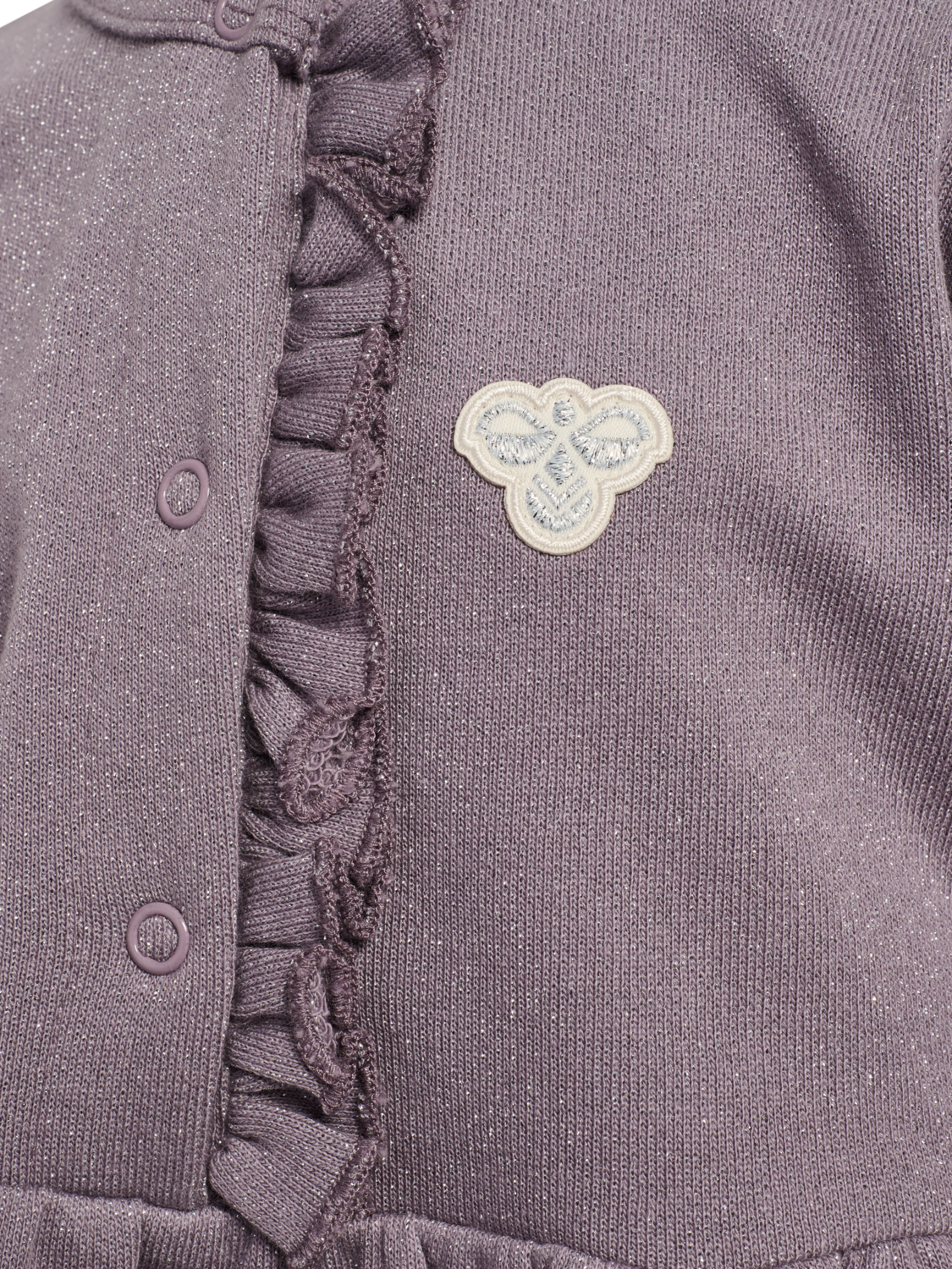 hmlMINI REG GLITTER DRESS L/S, GRAY RIDGE, packshot