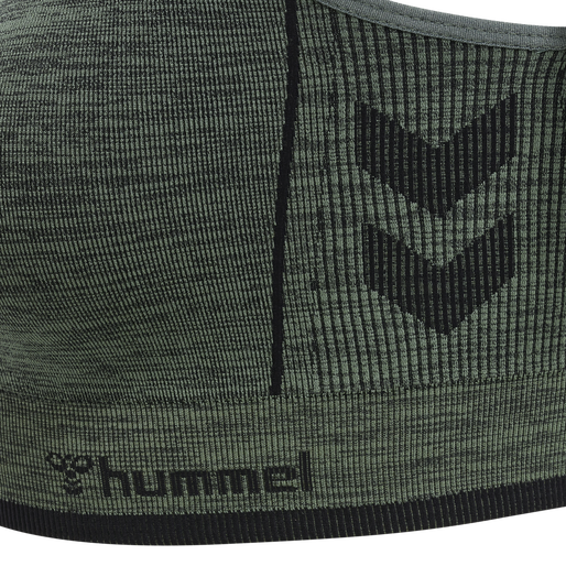 hmlMT ALY SEAMLESSS SPORTS TOP, NORTH ATLANTIC/BLACK MELANGE, packshot