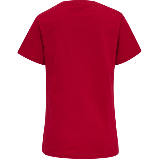 hmlRED HEAVY T-SHIRT S/S WOMAN, TANGO RED, packshot