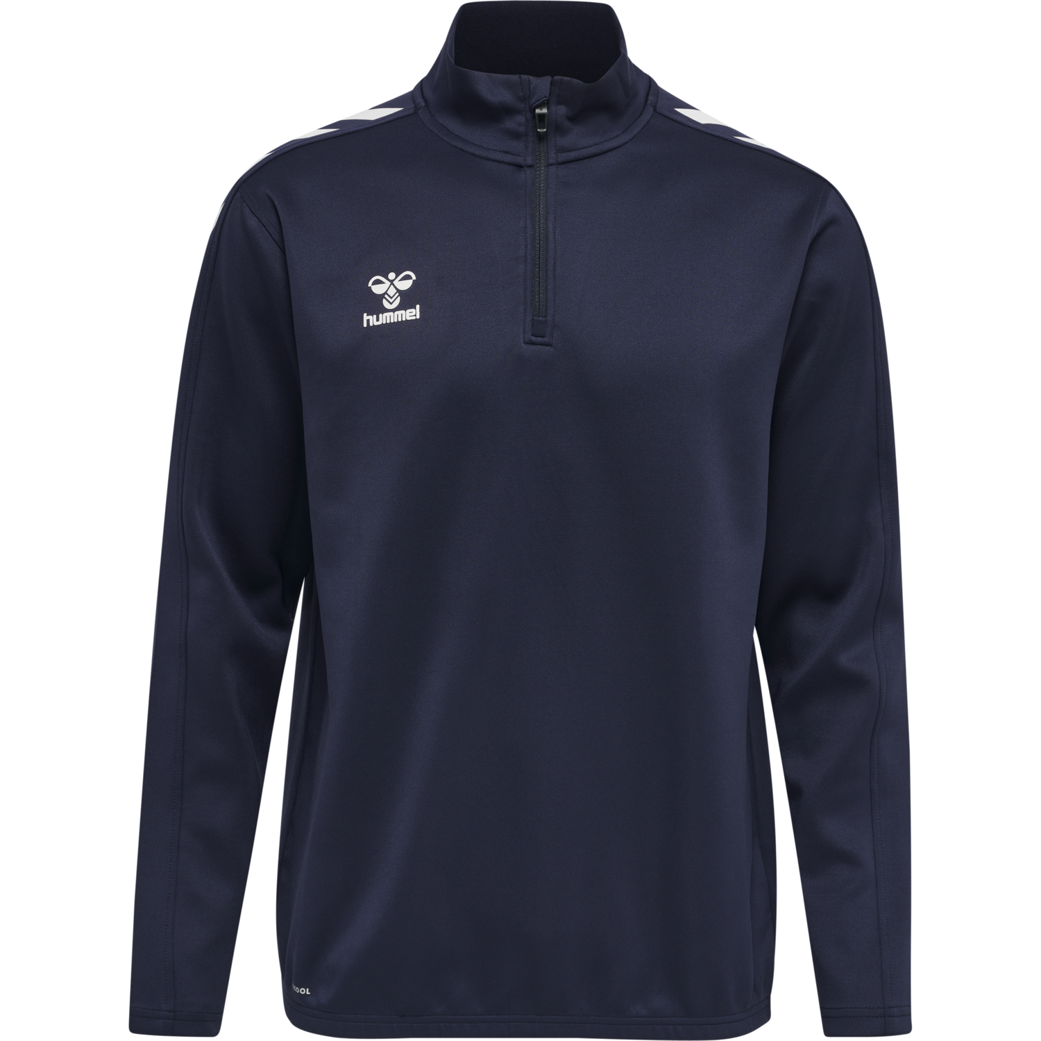 hmlCORE XK HALF ZIP POLY SWEAT, MARINE, packshot
