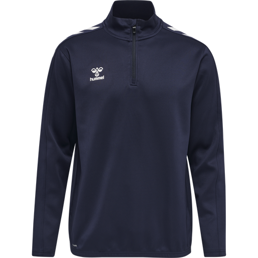 hmlCORE XK HALF ZIP POLY SWEAT, MARINE, packshot