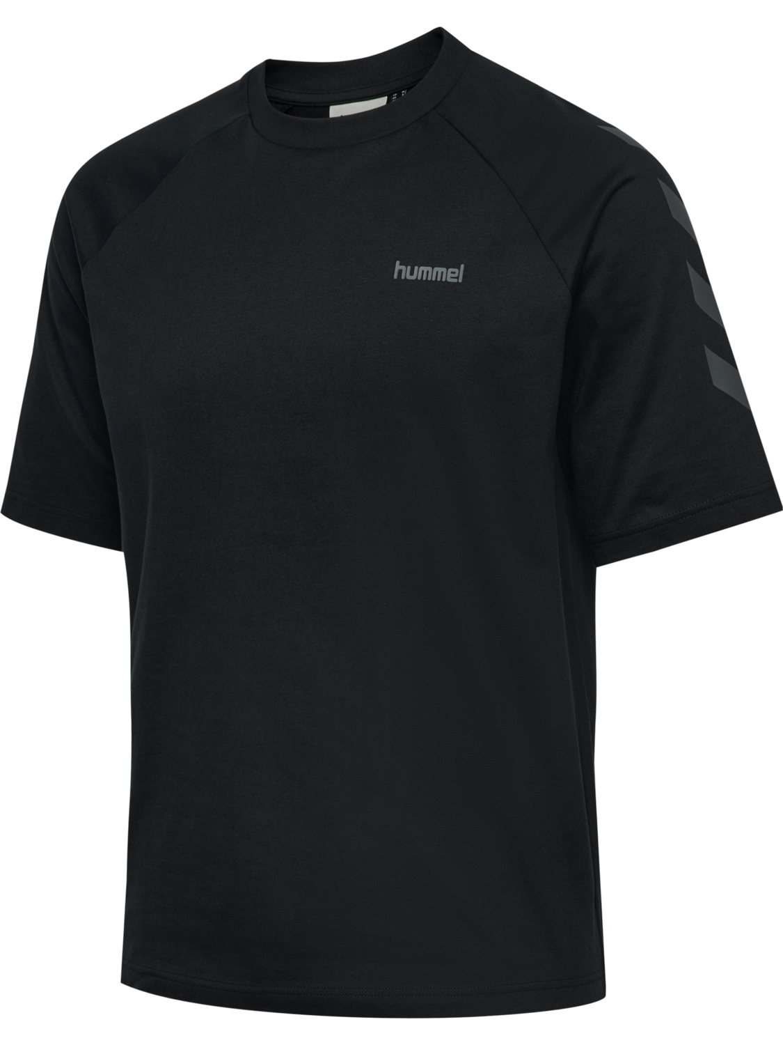 hmlKEEPER CHEVRON T-SHIRT S/S, BLACK, packshot