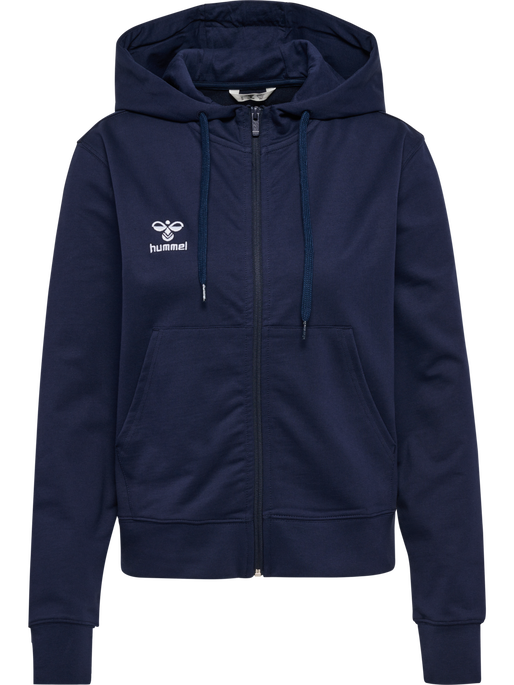 hmlGO 2.0 ZIP HOODIE WOMAN, MARINE hmlGO 2.0 ZIP HOODIE WOMAN, MARINE, packshot