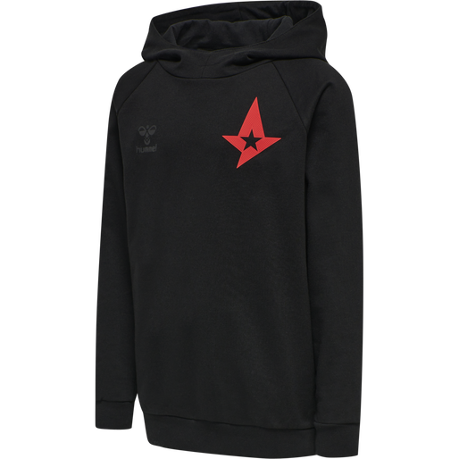 ASTRALIS HOODIE KIDS, BLACK, packshot