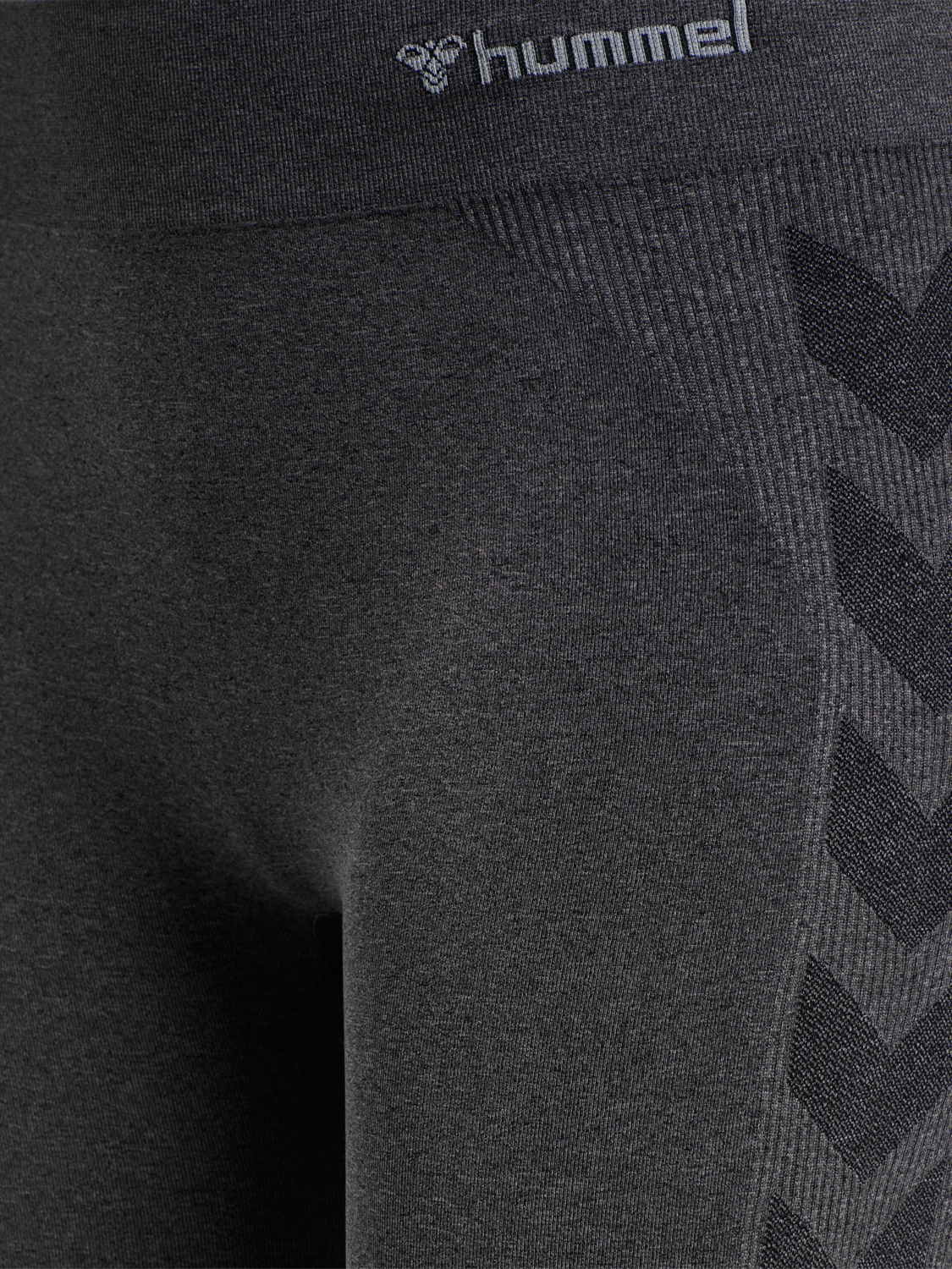 hmlCI SEAMLESS CYCLING SHORTS, BLACK MELANGE, packshot