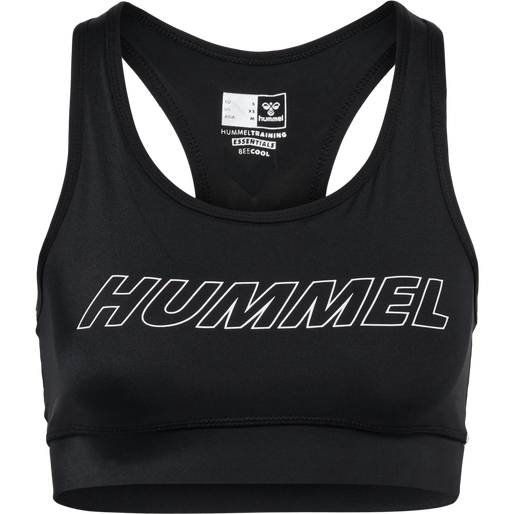 hmlTE TOLA SPORTS BRA, BLACK, packshot