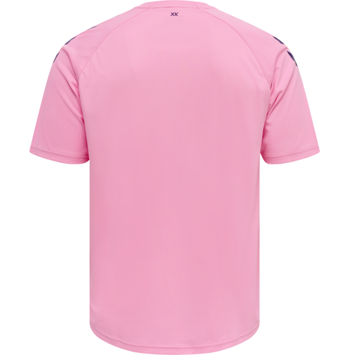 hmlCORE XK CORE POLY T-SHIRT S/S, COTTON CANDY, packshot