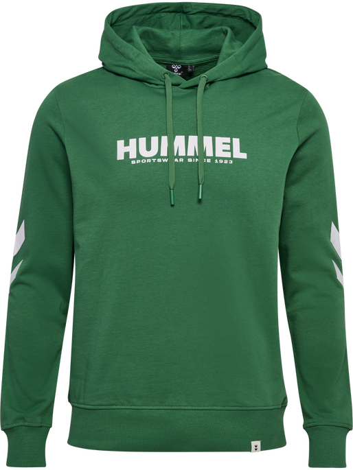 hmlLEGACY LOGO HOODIE, FOLIAGE GREEN, packshot