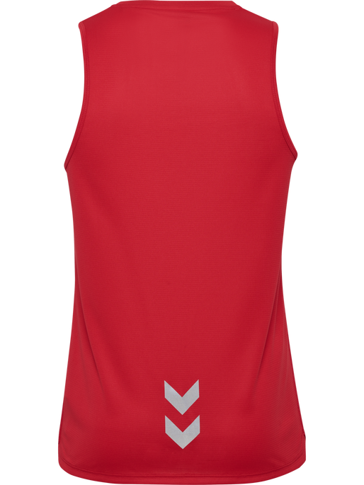 hmlRUN SINGLET S/L, TANGO RED, packshot