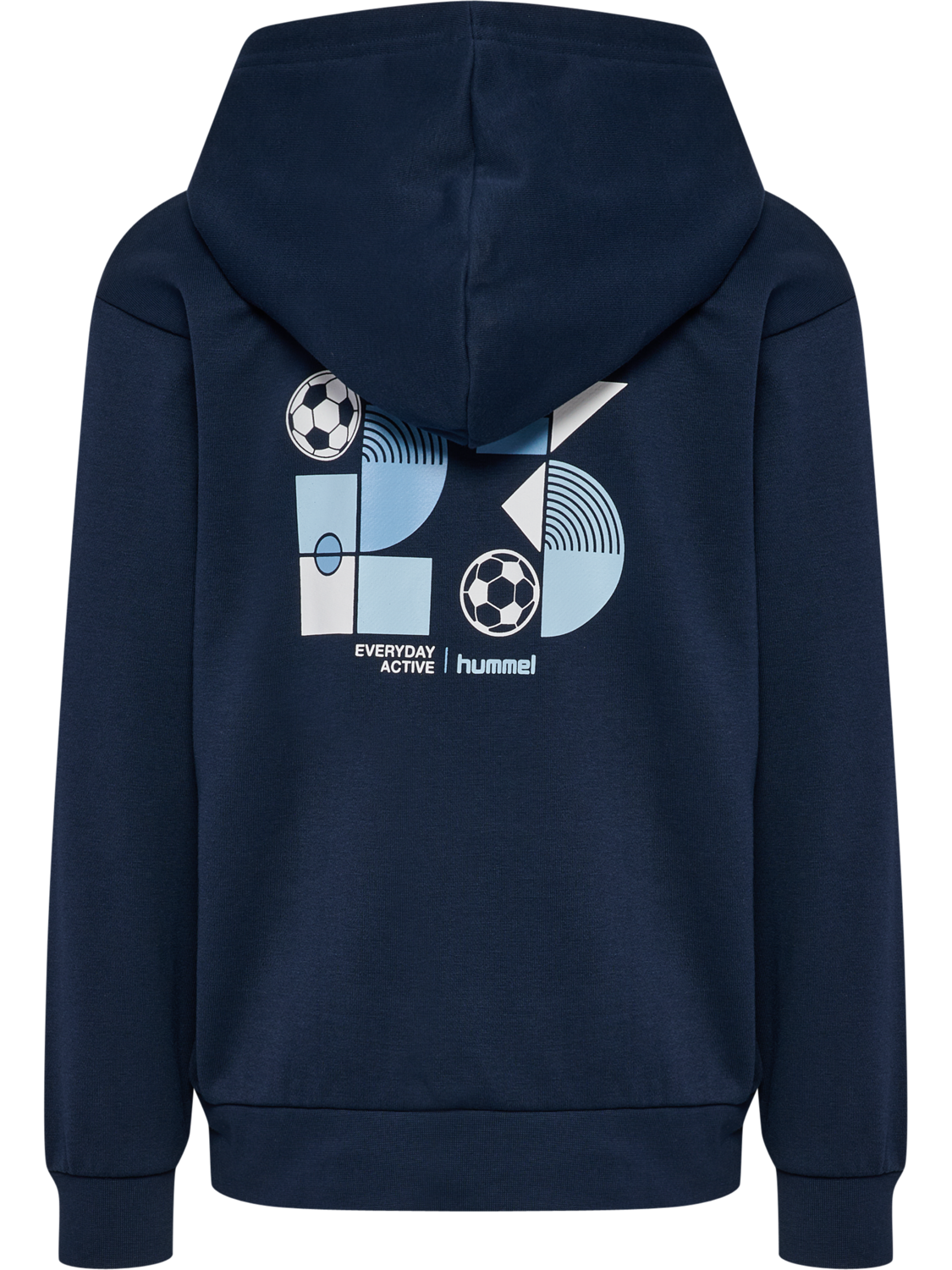 hmlJR GRAPHIC HOODIE, DRESS BLUES, packshot