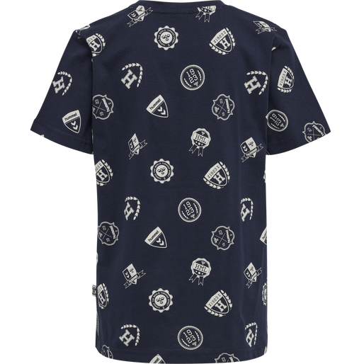 hmlART T-SHIRT S/S, BLACK IRIS, packshot