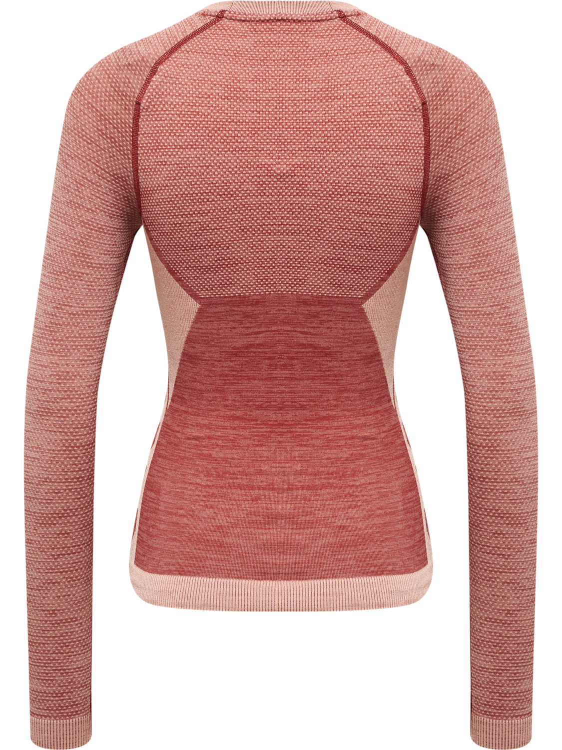 hmlCLEA SEAMLESS TIGHT T-SHIRT L/S, WITHERED ROSE/ROSE TAN MELANGE, packshot