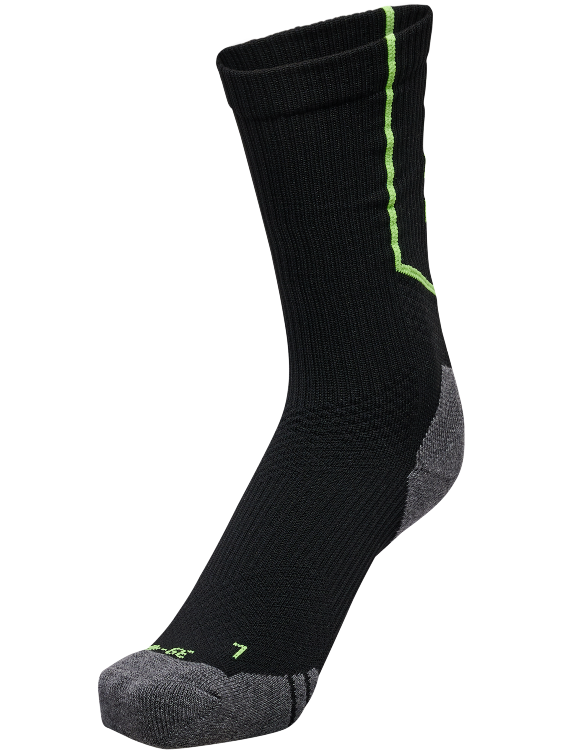 hmlPRO TRAINING SOCKS LOW NEON, BLACK/GREEN GECKO, packshot