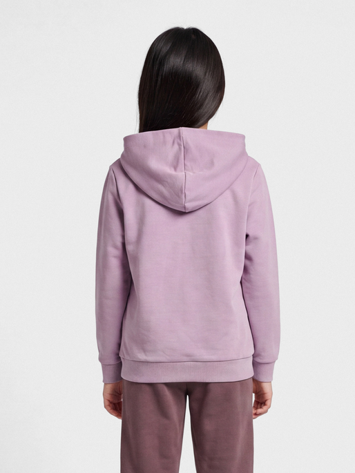 hmlFAST HOODIE, MAUVE SHADOW, model