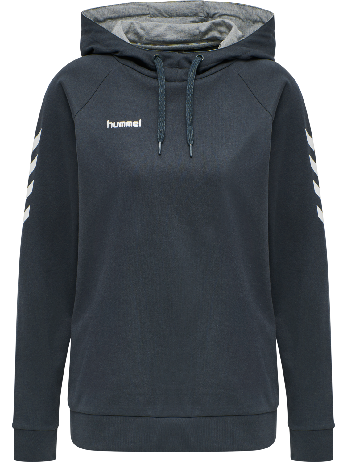 HUMMEL GO COTTON HOODIE WOMAN, INDIA INK, packshot