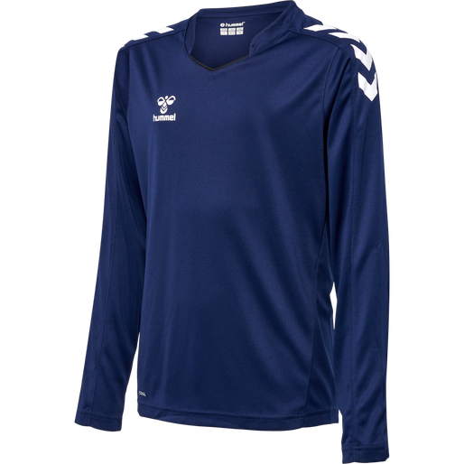 hmlCORE XK POLY JERSEY L/S KIDS, MARINE hmlCORE XK POLY JERSEY L/S KIDS, MARINE, packshot