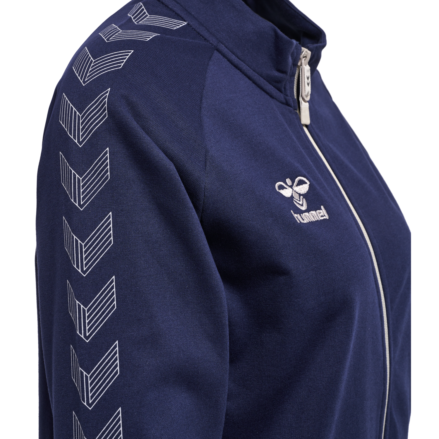 hmlMOVE GRID COTTON ZIP JACKET WOMA, MARINE, packshot