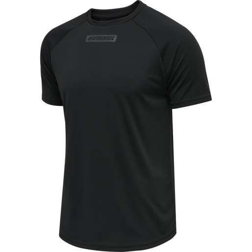 hmlTE TOPAZ T-SHIRT, BLACK, packshot