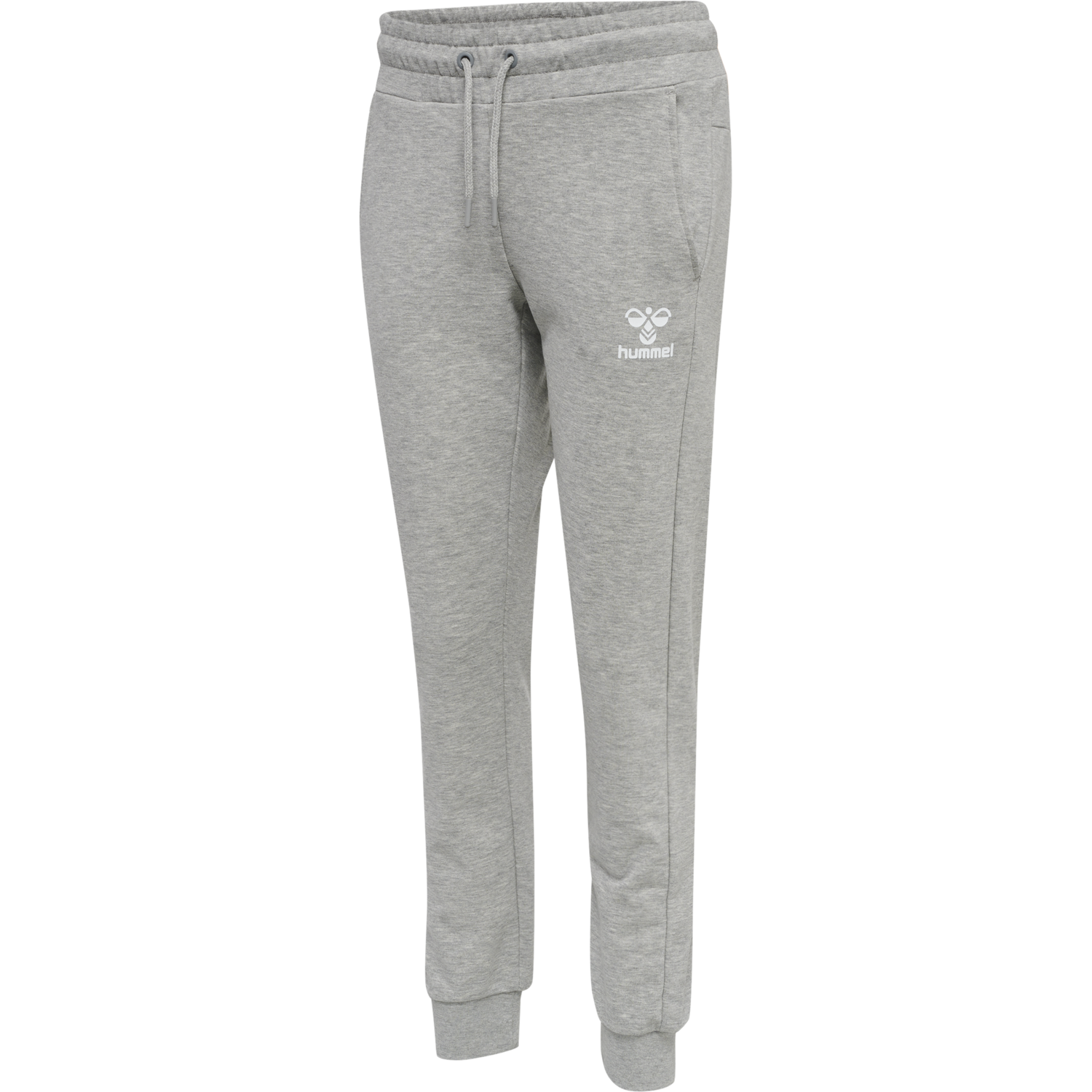 hmlNONI 2.0 REGULAR PANTS, GREY MELANGE, packshot