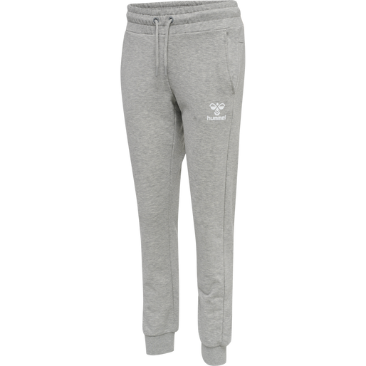 hmlNONI 2.0 REGULAR PANTS, GREY MELANGE, packshot