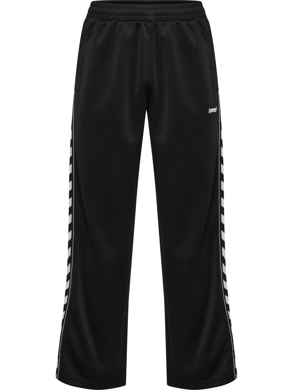 hmlCLUB CHEVRON TRACK PANTS, BLACK, packshot