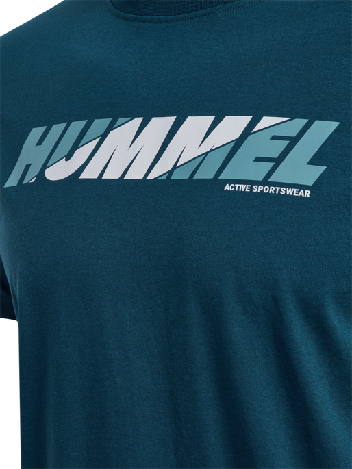 hmlGRAPHIC BOLD LOGO TEE, REFLECTING POND hmlGRAPHIC BOLD LOGO TEE, REFLECTING POND, packshot