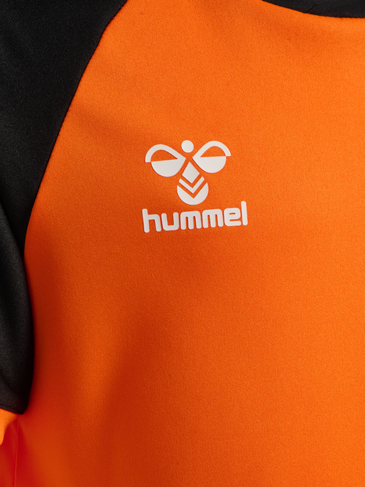 hmlMATCH LEAGUE JERSEY S/S KIDS, ORANGE TIGER/BLACK hmlMATCH LEAGUE JERSEY S/S KIDS, ORANGE TIGER/BLACK, packshot
