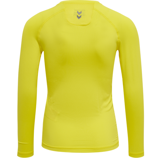 HUMMEL FIRST PERFORMANCE KIDS JERSEY L/S, BLAZING YELLOW, packshot